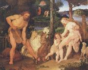 Johann anton ramboux Adam and Eve after Expulsion from Eden (mk45) USA oil painting artist